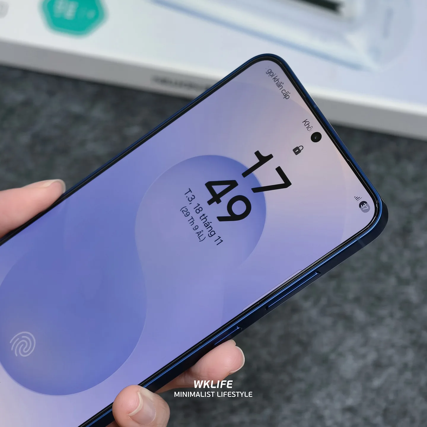 Cuong luc samsung S25 plus nillkin h pro khong vien den