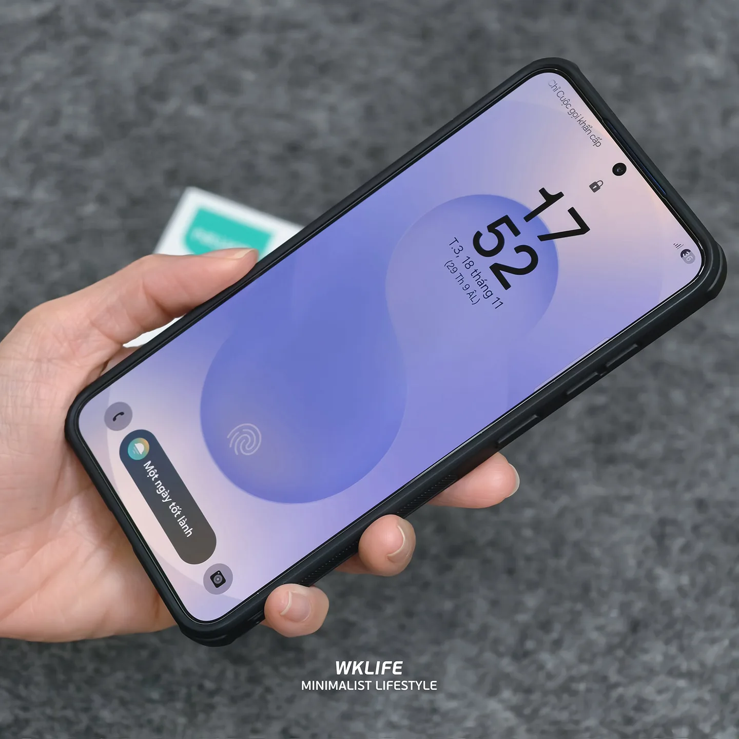 Cuong luc samsung S25 plus nillkin h pro khong vien den