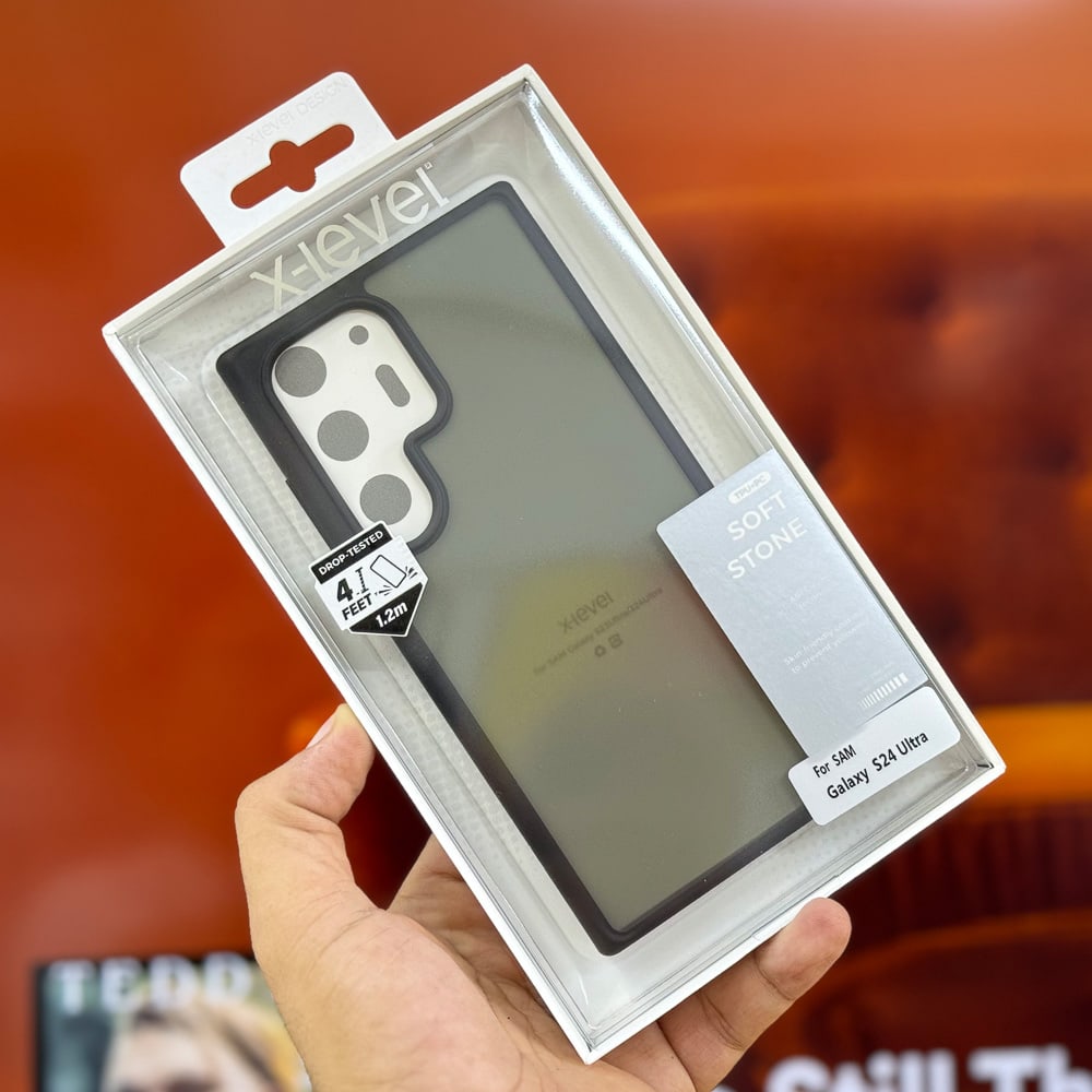 Ốp Lưng Samsung S24 Ultra X-Level Soft Stone – Nhám mờ – Viền dẻo – Chống sốc