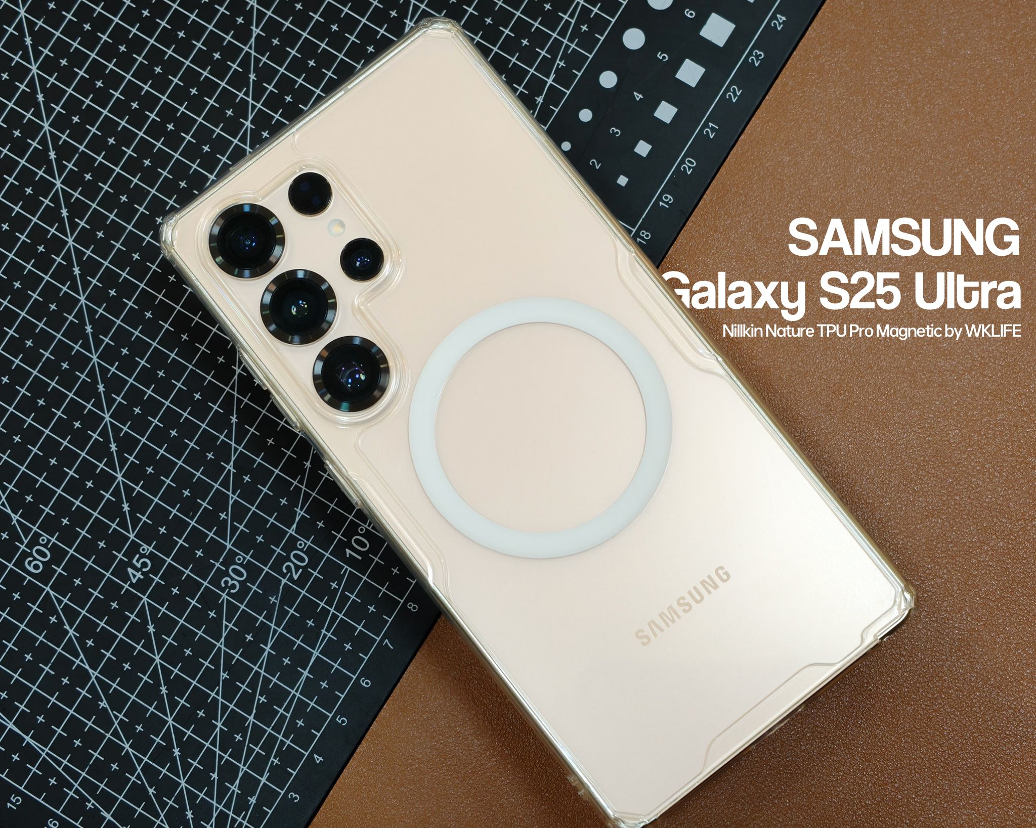 Ốp lưng Samsung S25 Ultra Nillkin Nature TPU Pro Magnetic hình thật tại WKLIFE 1