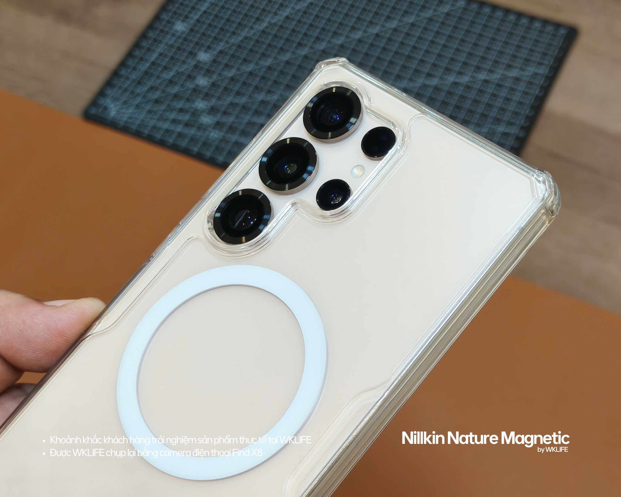 Ốp lưng Samsung S25 Ultra Nillkin Nature TPU Pro Magnetic hình thật tại WKLIFE 3