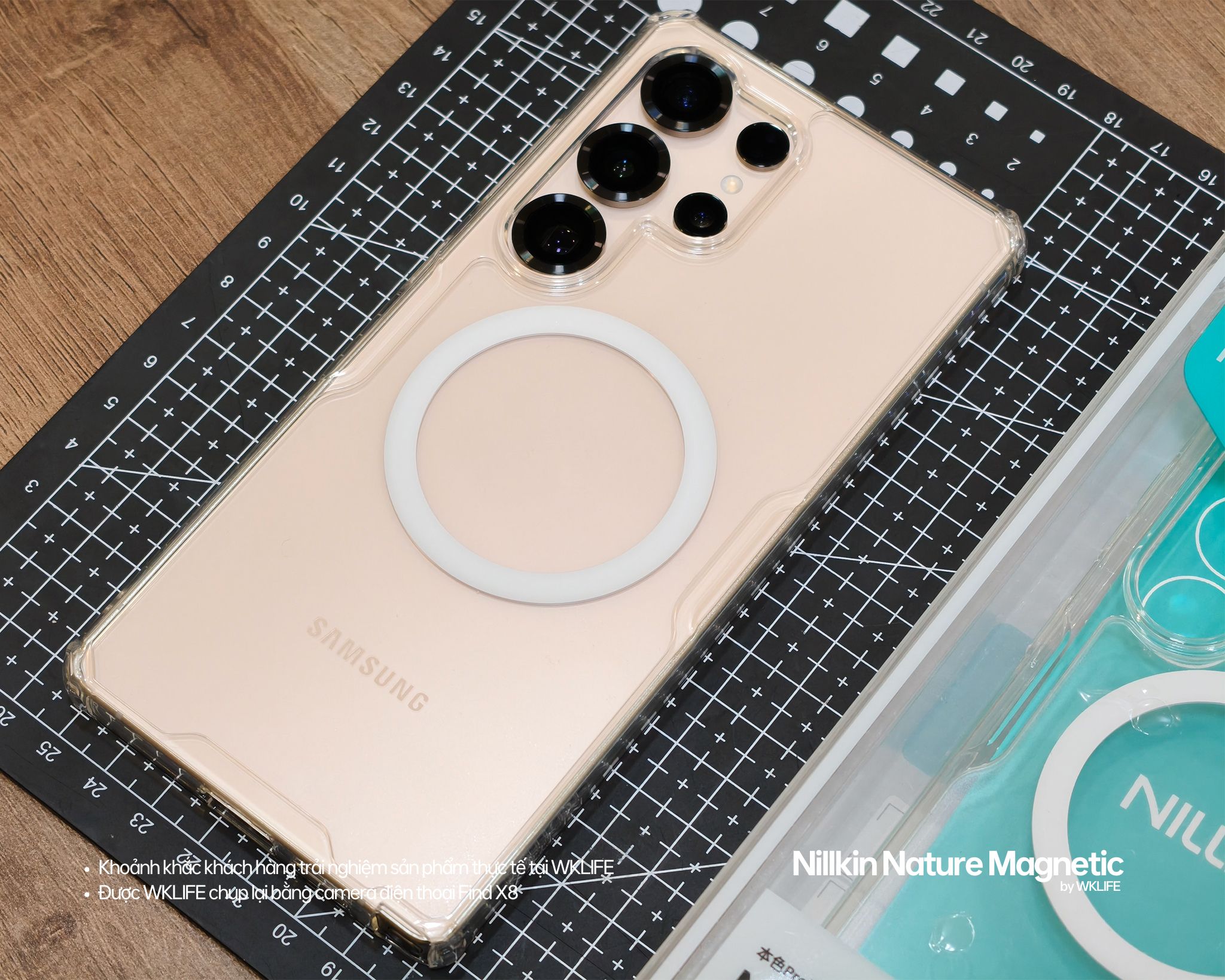 Ốp lưng Samsung S25 Ultra Nillkin Nature TPU Pro Magnetic hình thật tại WKLIFE 4