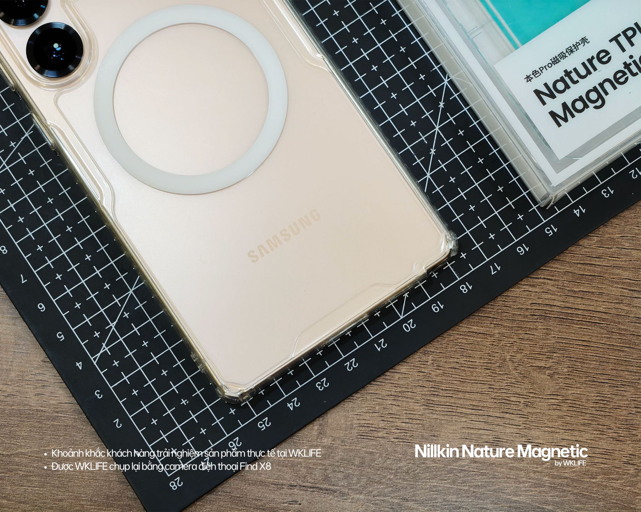 Ốp lưng Samsung S25 Ultra Nillkin Nature TPU Pro Magnetic hình thật tại WKLIFE 5