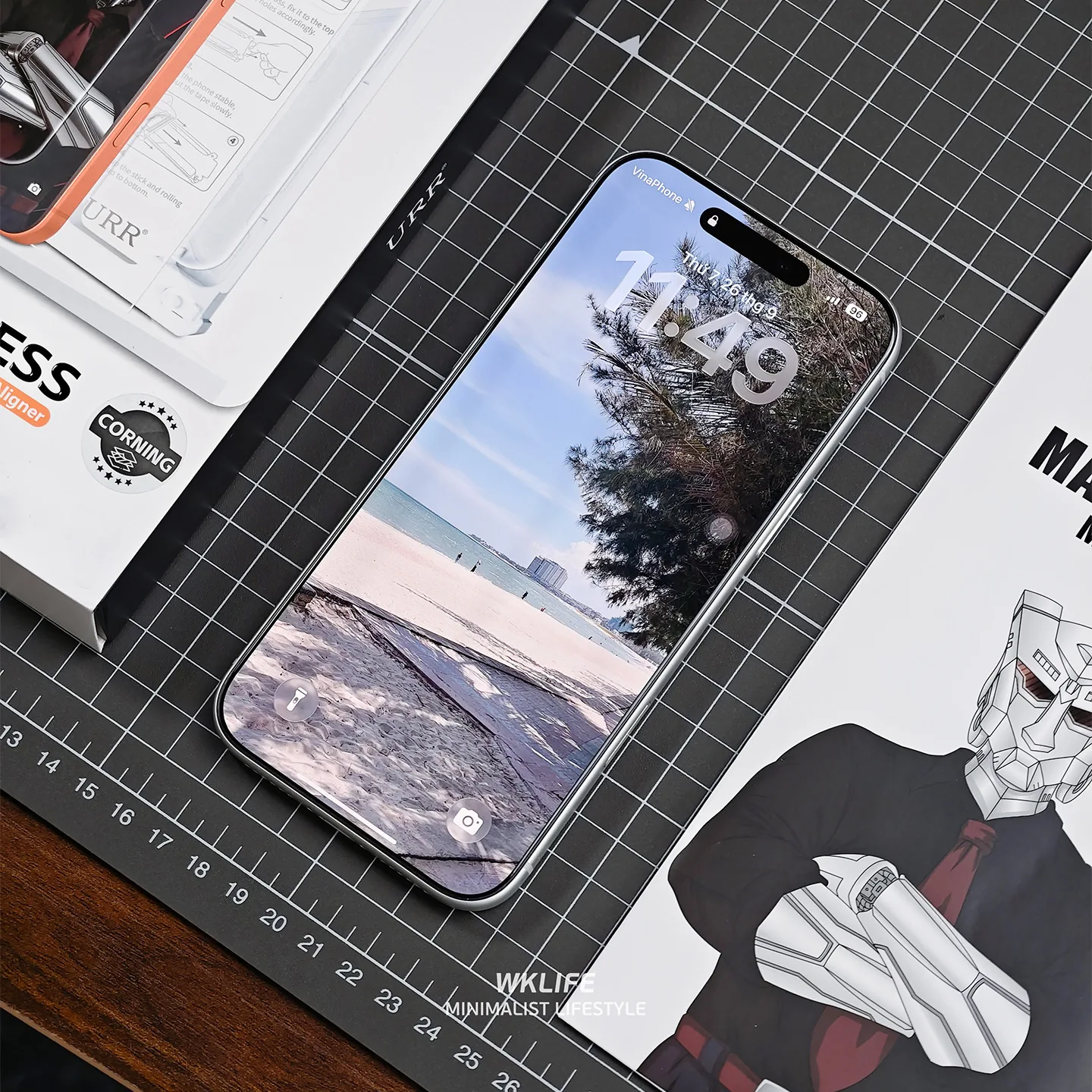 cuong luc URR 3d rimless corning iphone 18 pro max