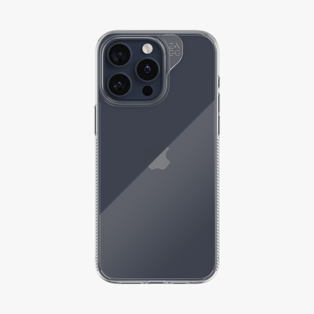 Ốp lưng iPhone 15 Pro ZAGG Essentials Clear trong suốt chống sốc