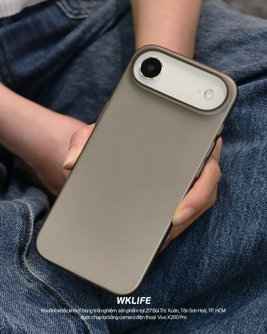 op iPhone Air RAVAKA Slim 0.35mm tai wklife 1 ảnh thật tế ốp iphone Air RAVAKA Slim 0.35mm mặt lưng