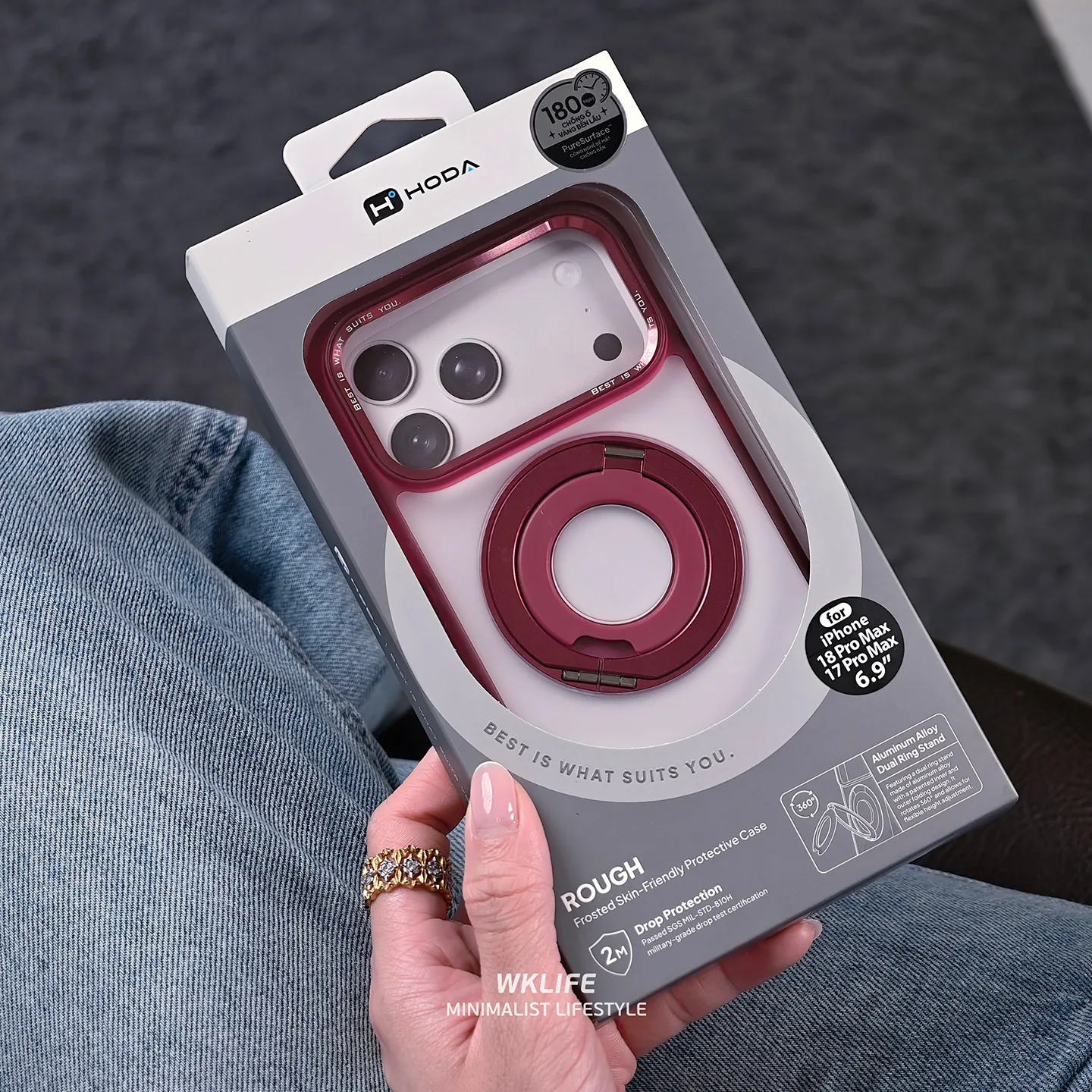 op iphone 18 Pro max Hoda Rough Ring 360