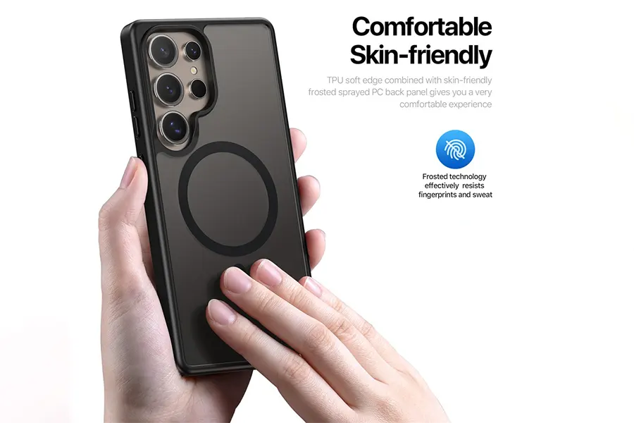 op lung Samsung S25 Ultra Likgus Matte Magnetic nham mo
